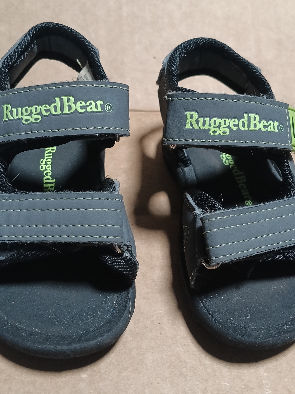 Rugged Bear Toddler Boys Outdoor Sport Sandals Dark Gray Size 5 Like New.